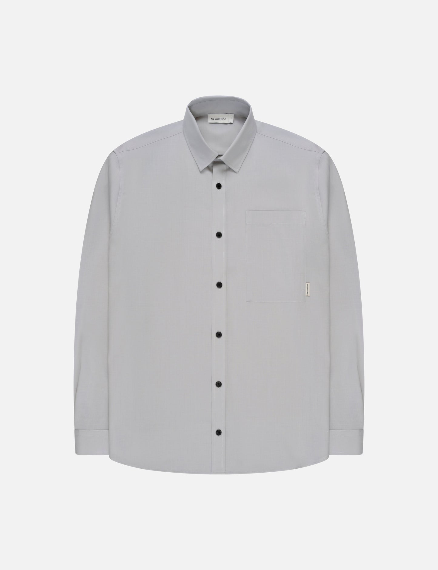 Wool-blend Button-up Shirt