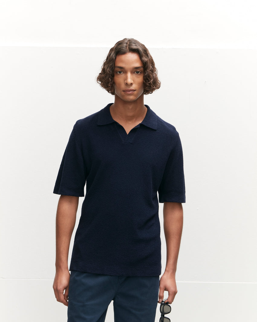 Boucle Knit Polo