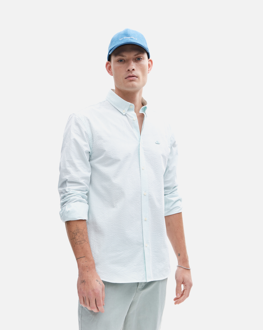 Seersucker Cloud Shirt