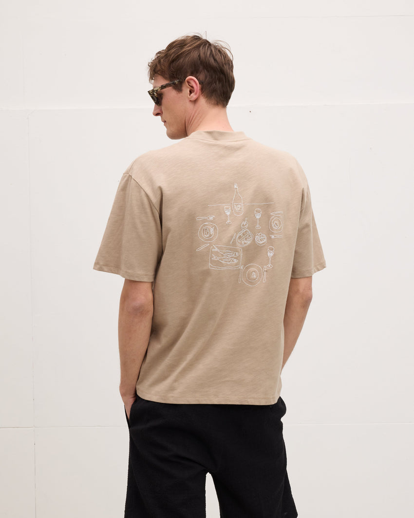 Embroidery Greek Artwork Tee