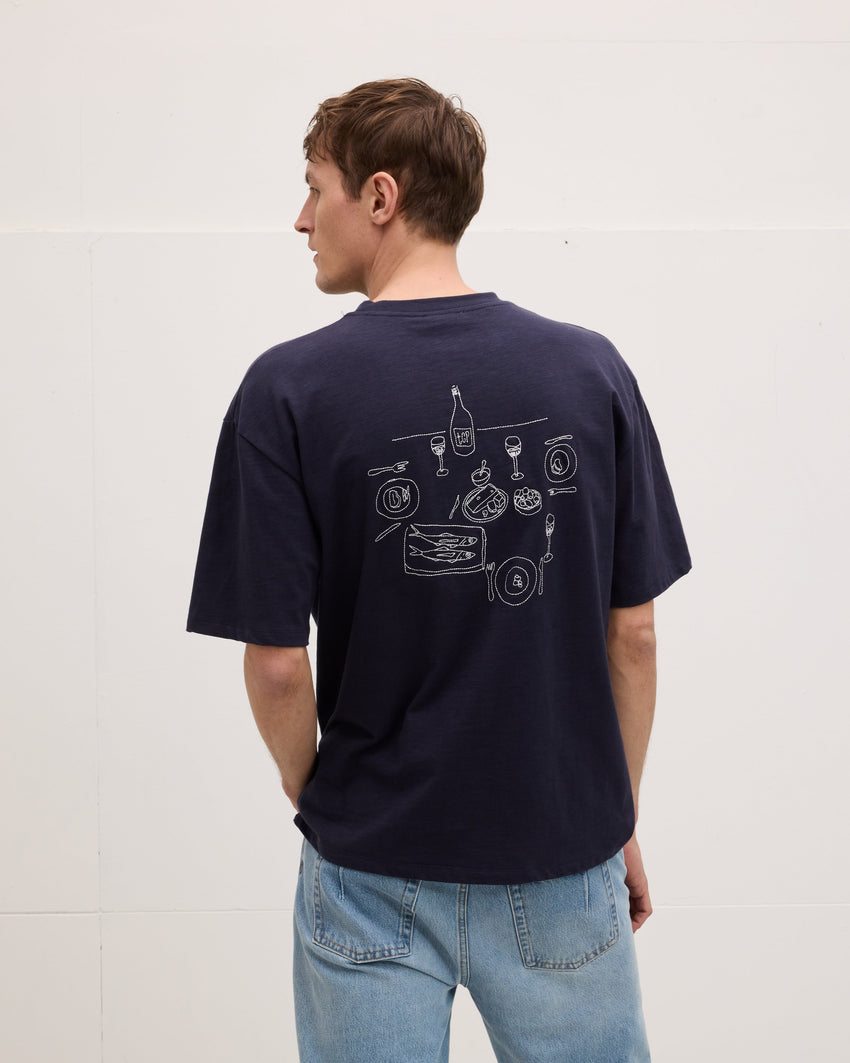 Embroidery Greek Artwork Tee