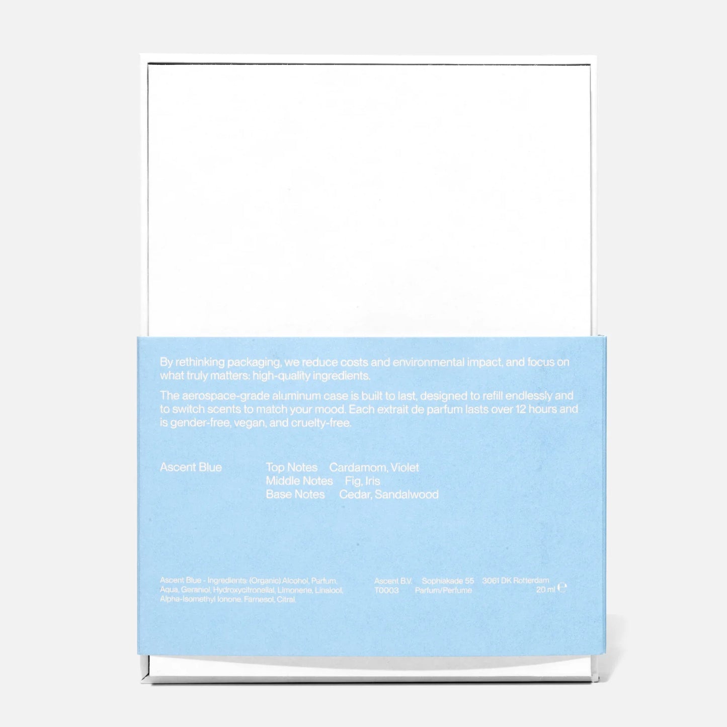 Ascent - Verpakking + parfum navullingl | Blauw