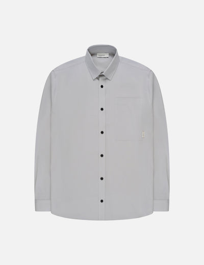 Wool-blend Button-up Shirt