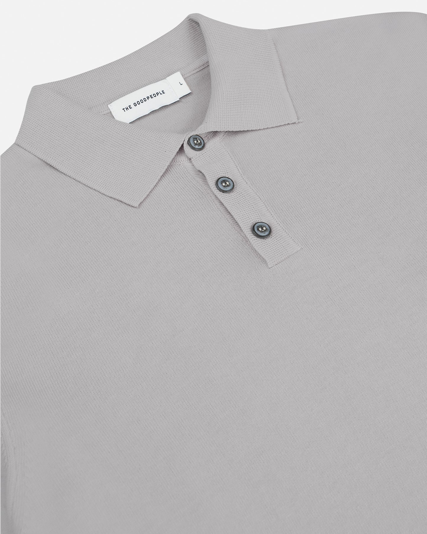 Italian Knitted Long-Sleeve Polo