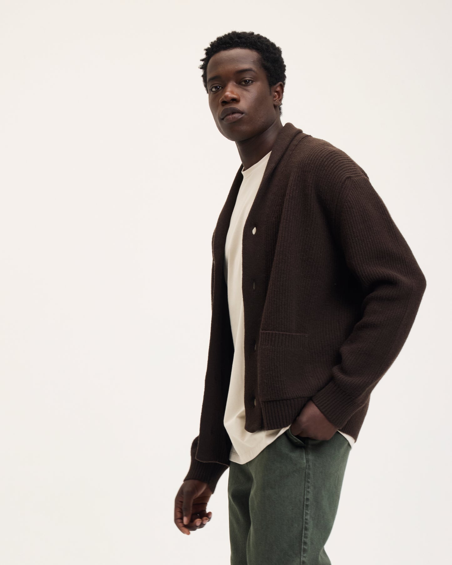 Kardigan Wool Knitted Vest