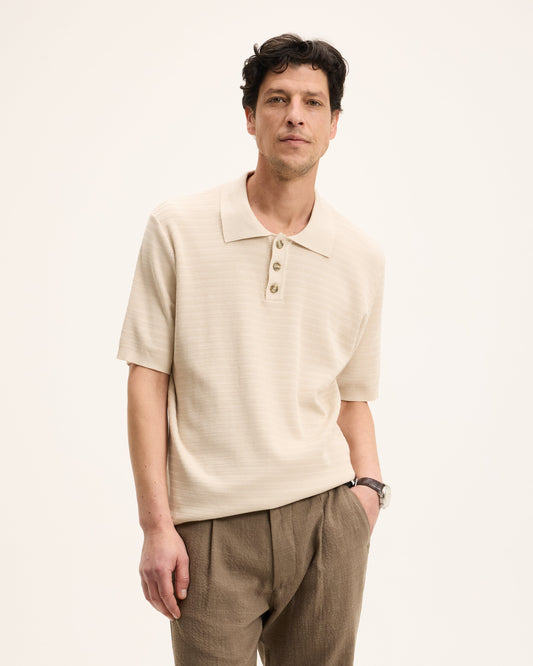 Pstructure Knitted Polo