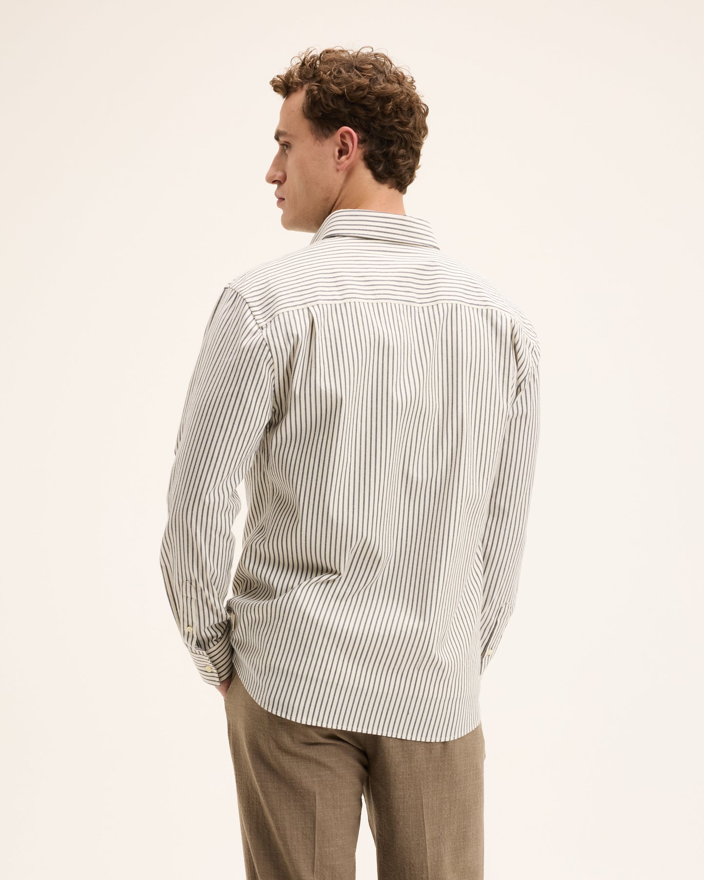 Seinfield Striped Cotton Shirt