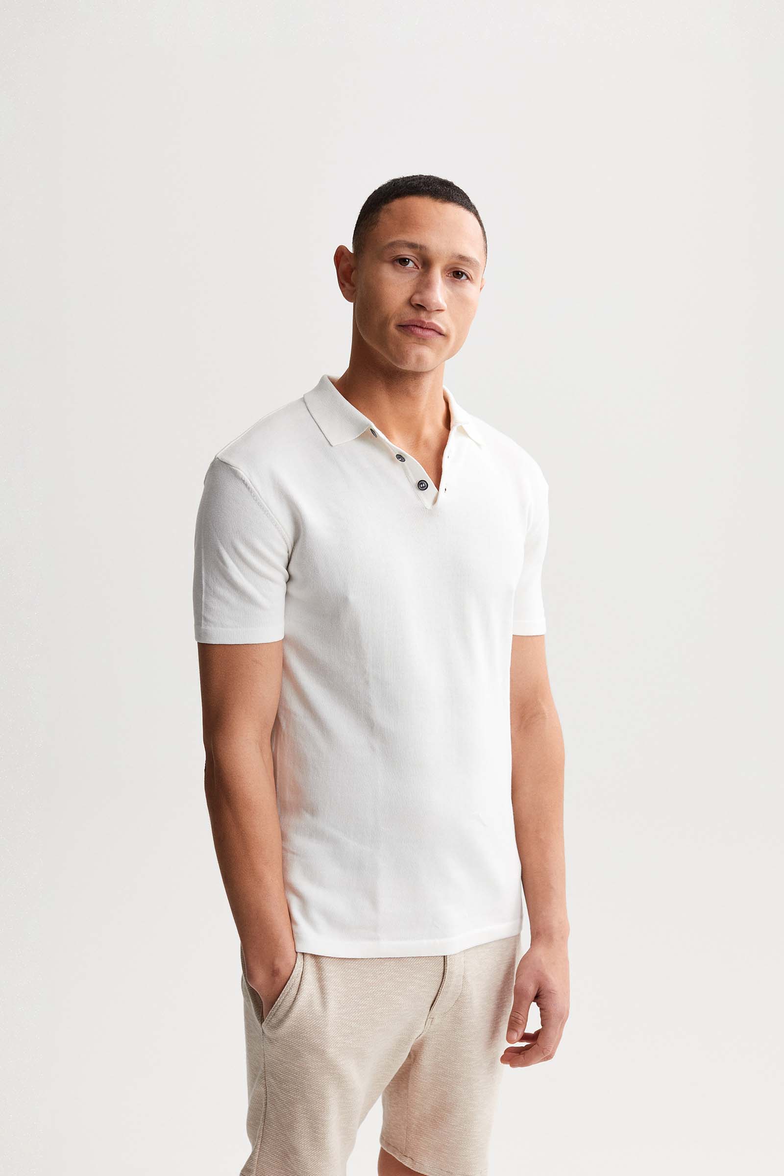 Slim Fit Knitted Polo