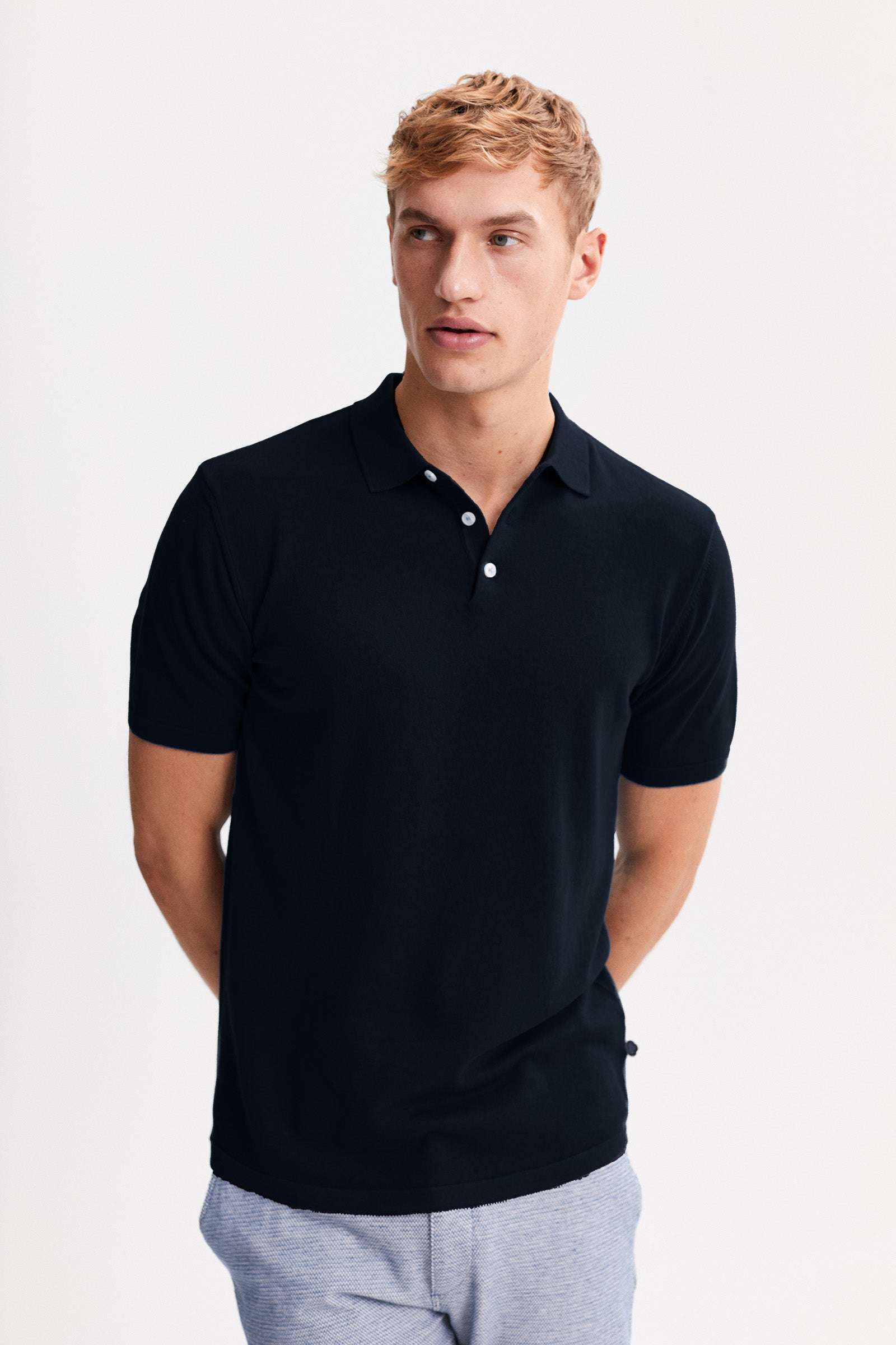 Slim Fit Knitted Polo