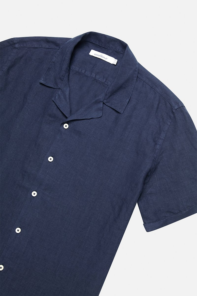 Linnen Shirt met Korte Mouwen